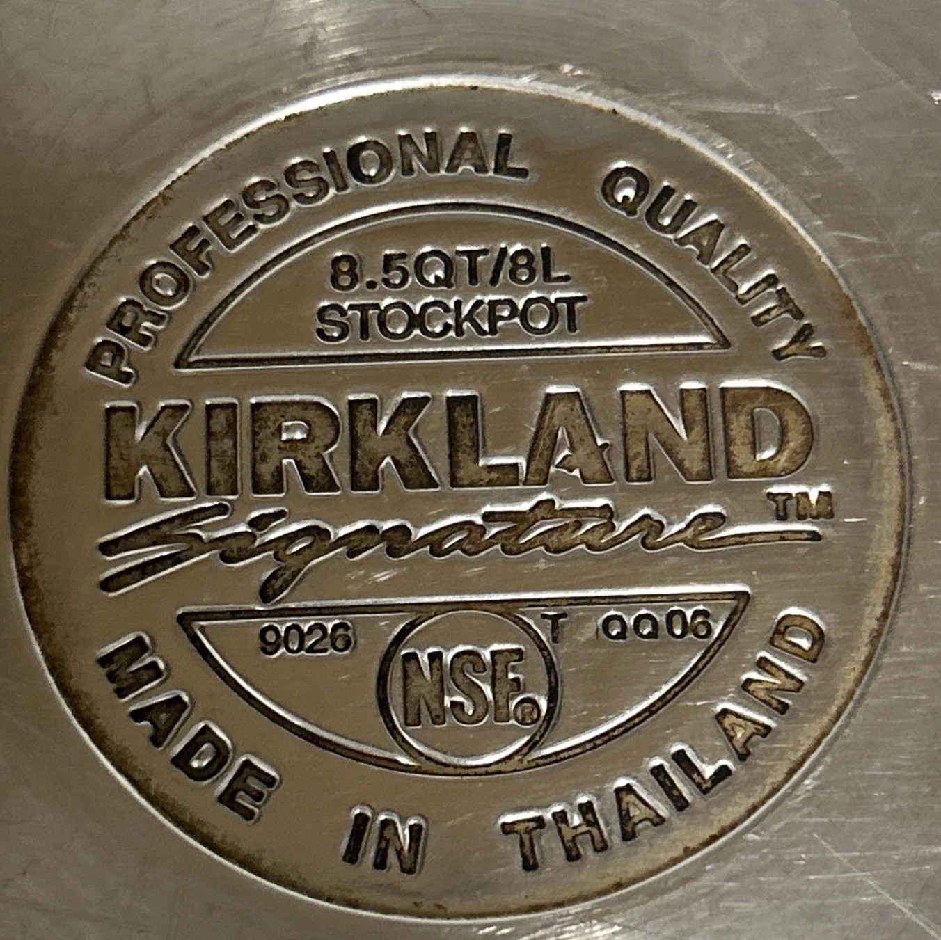Kirkland Professional Copper Core 8.5 Qt Stock Pot Stainless w/Lid 5 Ply Clean!