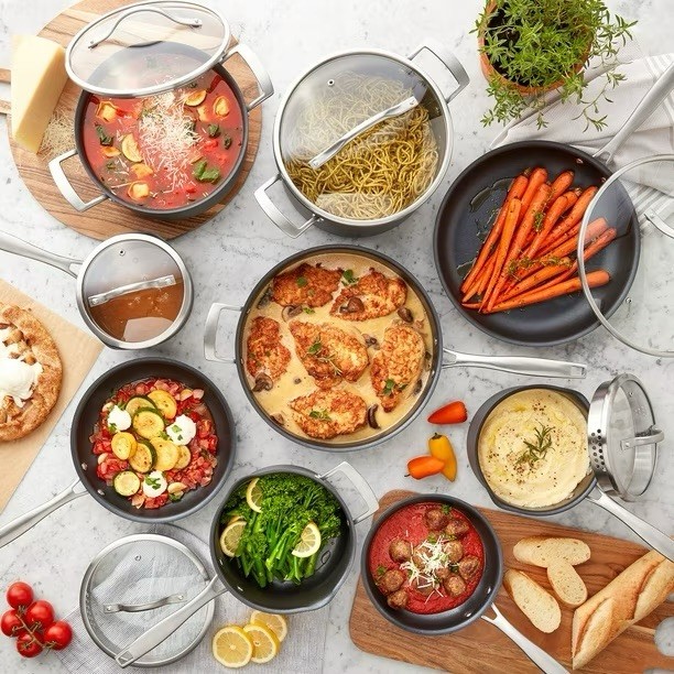 Member’s Mark 15-Piece Hard Anodized Nonstick Aluminum Cookware Set