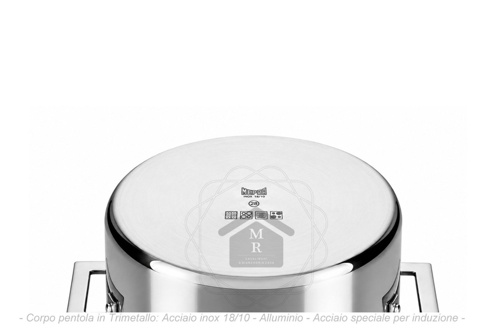 Trimetal Casserole with Lid Active Line Mepra – Suitable for Induction