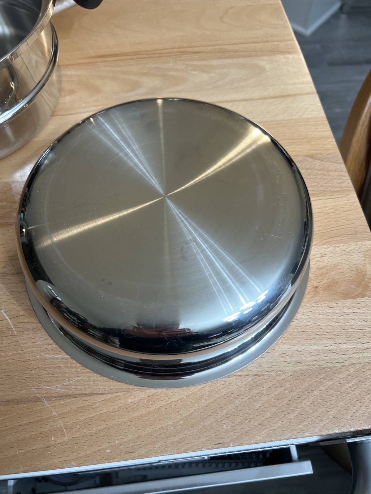 (#46). Saladmaster Insert 2Qt Surgical Stainless Double Boiler Pudding + Steamer