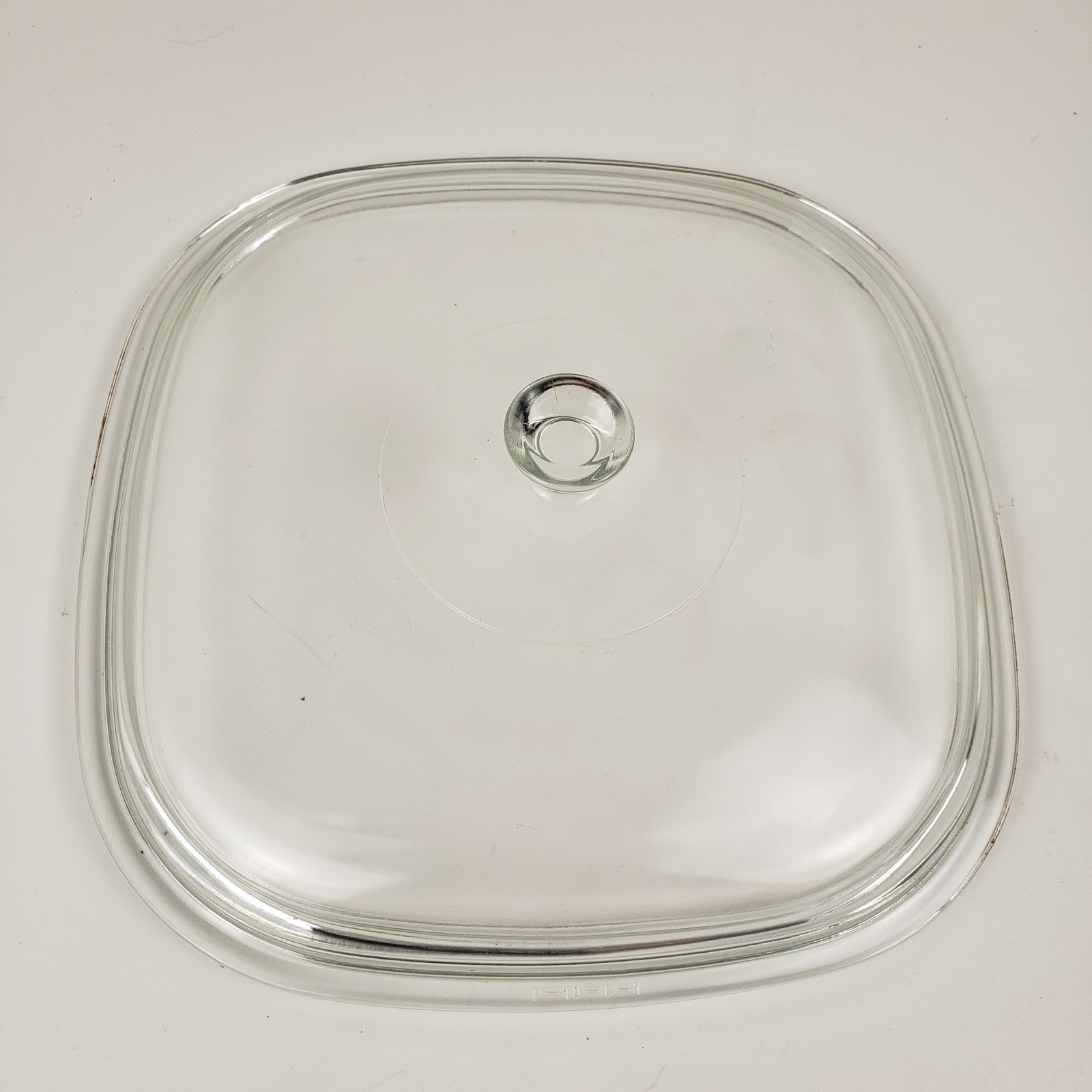 Corning Ware Pyrex P-10-C-1 Clear Glass Replacement Lid 10 Inch Square Casserole