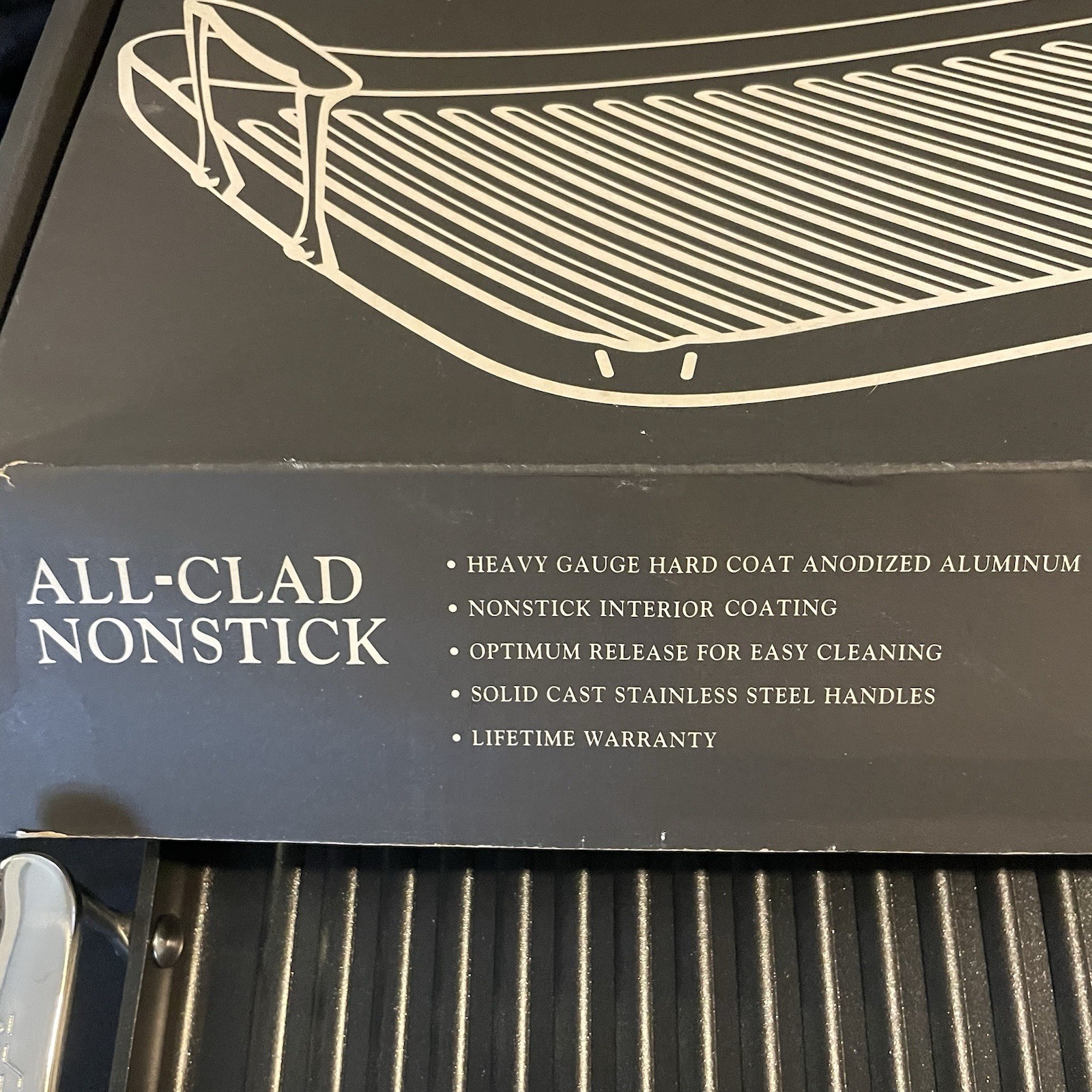 ALL-CLAD Nonstick 13″x20″ GRANDE GRILLE 3013NS Aluminum Cookware New Griddle