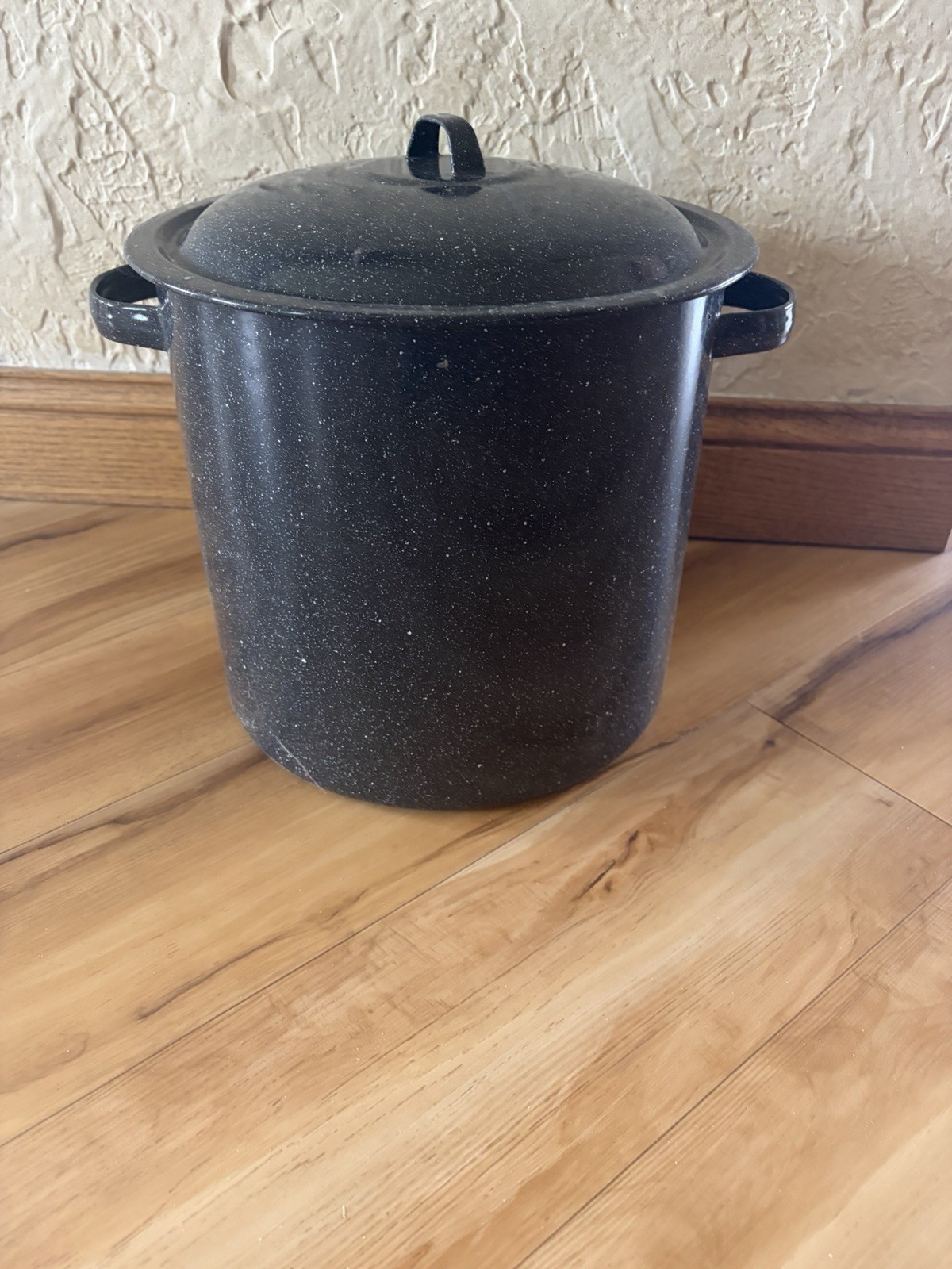 15.5 Quart Stock Pot /Lid & Insert Enameled Steel Steamer / Dishwasher Safe New