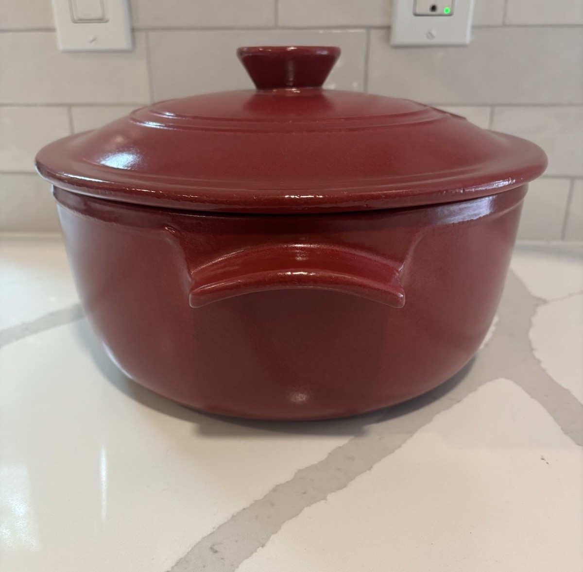Emile Henry Red 5.5 qt Dutch Oven