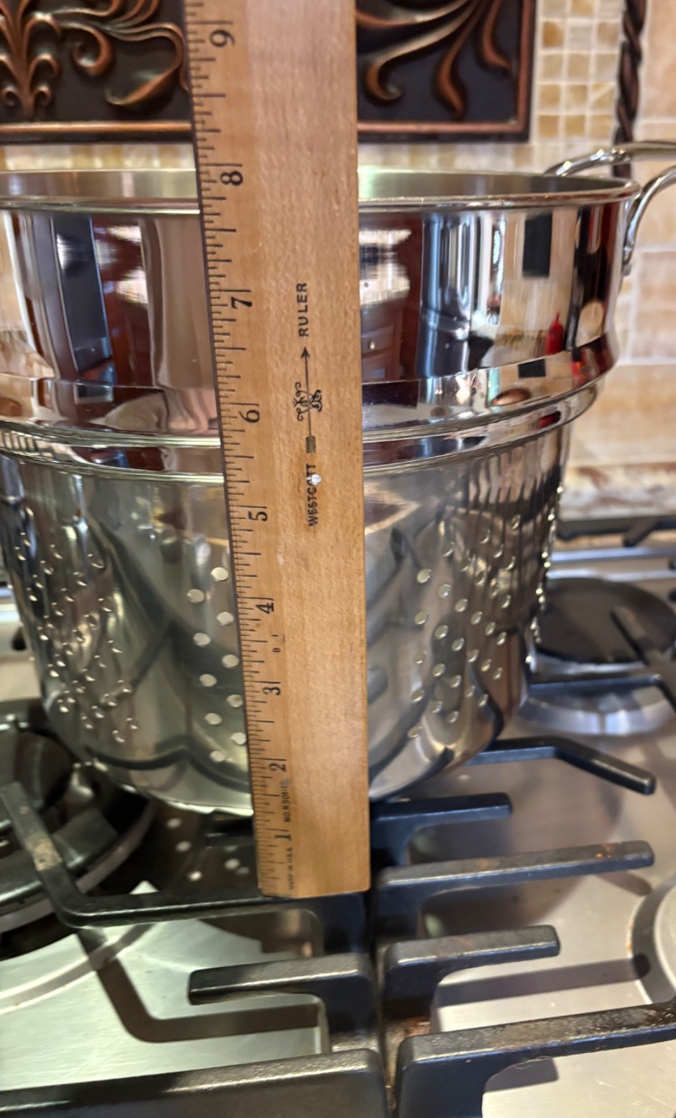 Williams Sonoma Pasta Insert Steamer 7 3/4″ x 9 3/4″ x 8″