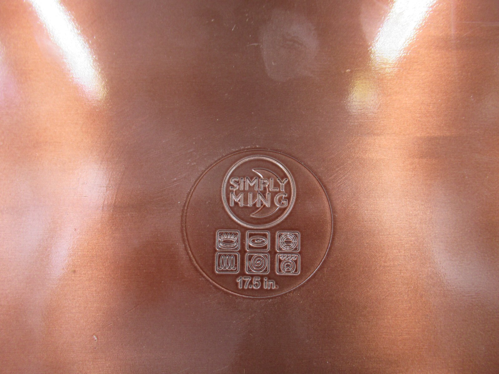 Non Stick Griddle TechnoloN Cookware w/ Instructions New! Simply Ming Metallic
