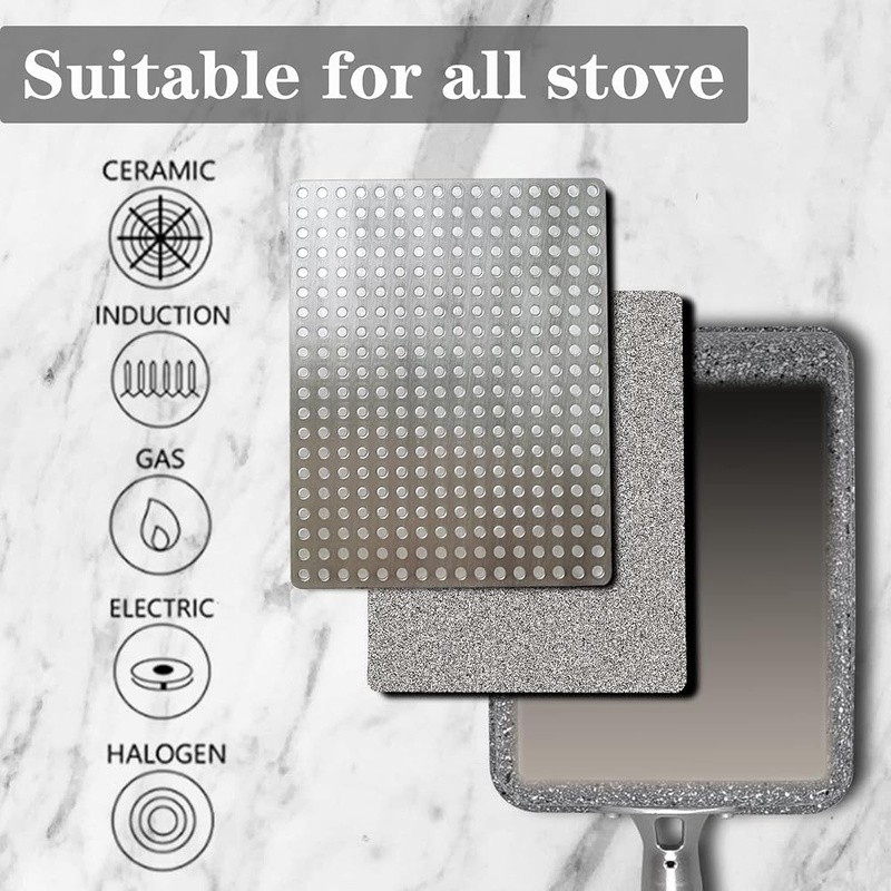 Japanese Omelet Pan Set Nonstick Cooking Tools Induction Electric Stove Cookware
