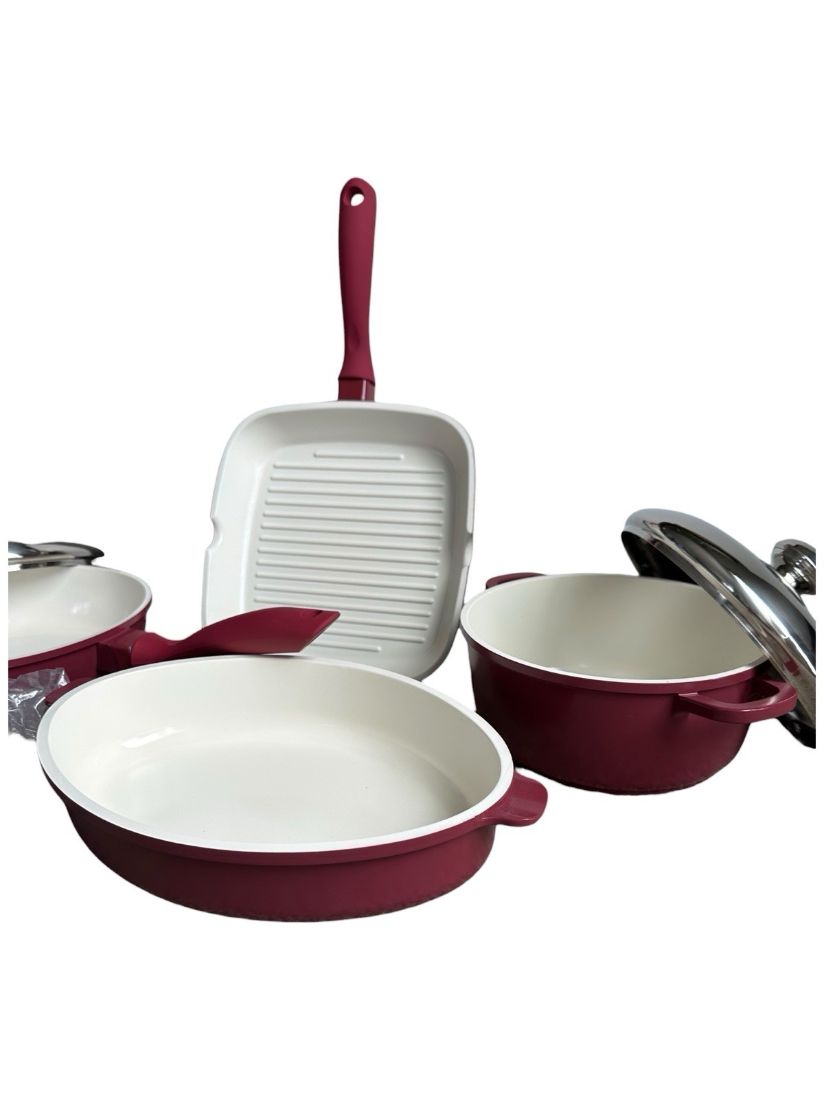 Lorena Garcia Bella Kitchen 11 Pc Ceramic Cookware Set Technolon Nonstick New