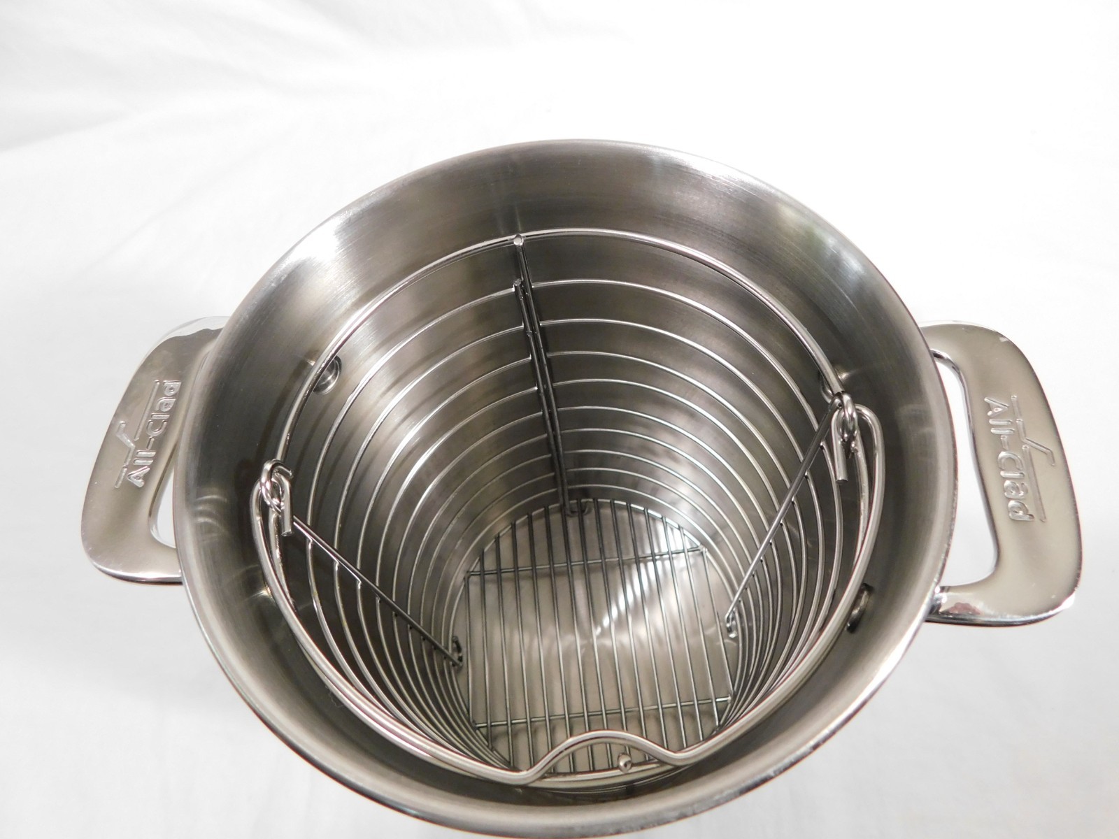 All-Clad Stainless Steel Asparagus Steamer Tall Pot No lid