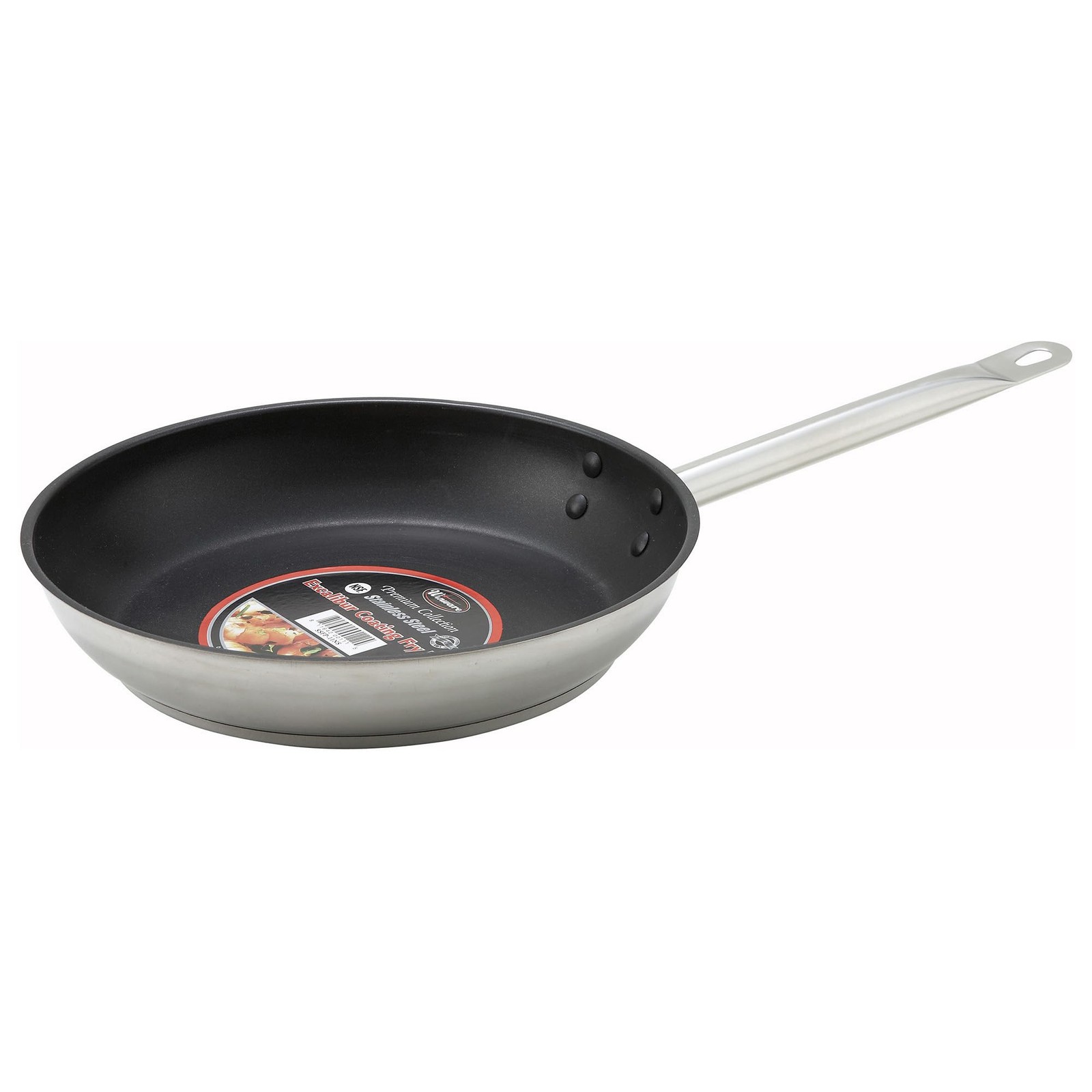 Winco 8 Inch Commercial Grade Stainless Steel NonStick Fry Pan Skillet