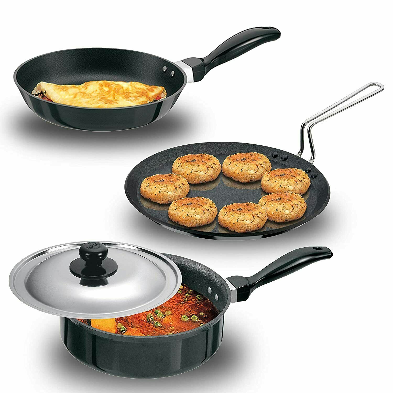 Hawkins Futura Non-Stick Cookware Set 4 Pieces Best for the Kitchen