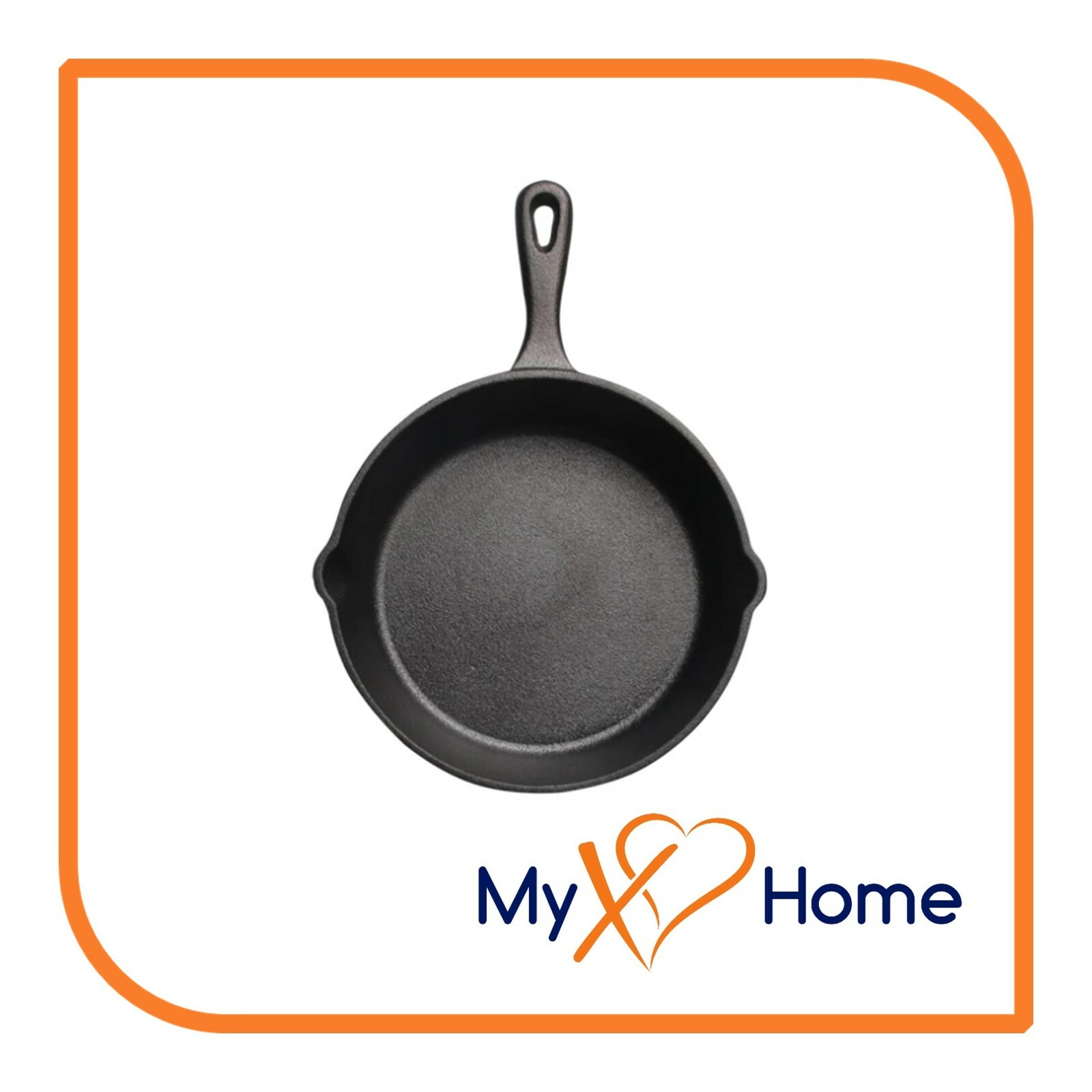 7.5″ Round Cast Iron Frying Pan / Skillet with Handle (4 Skillets) by MyXOHome
