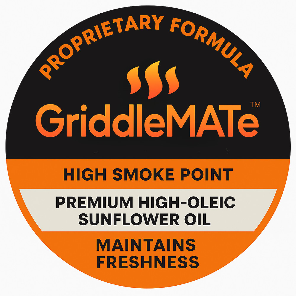 GriddleMATe Griddle Seasoning 14oz – 18 Pack CASE – Bulk / Wholesale – USA MADE