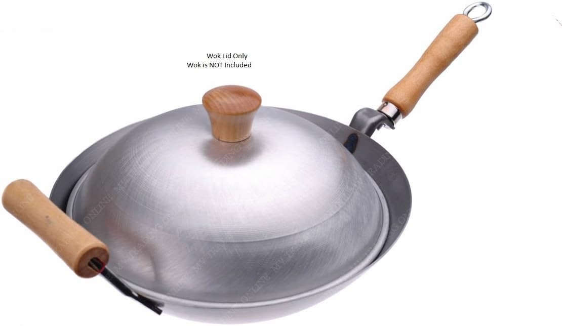 Aluminum Round Wok Lid Cover 18 Gauge, USA Made