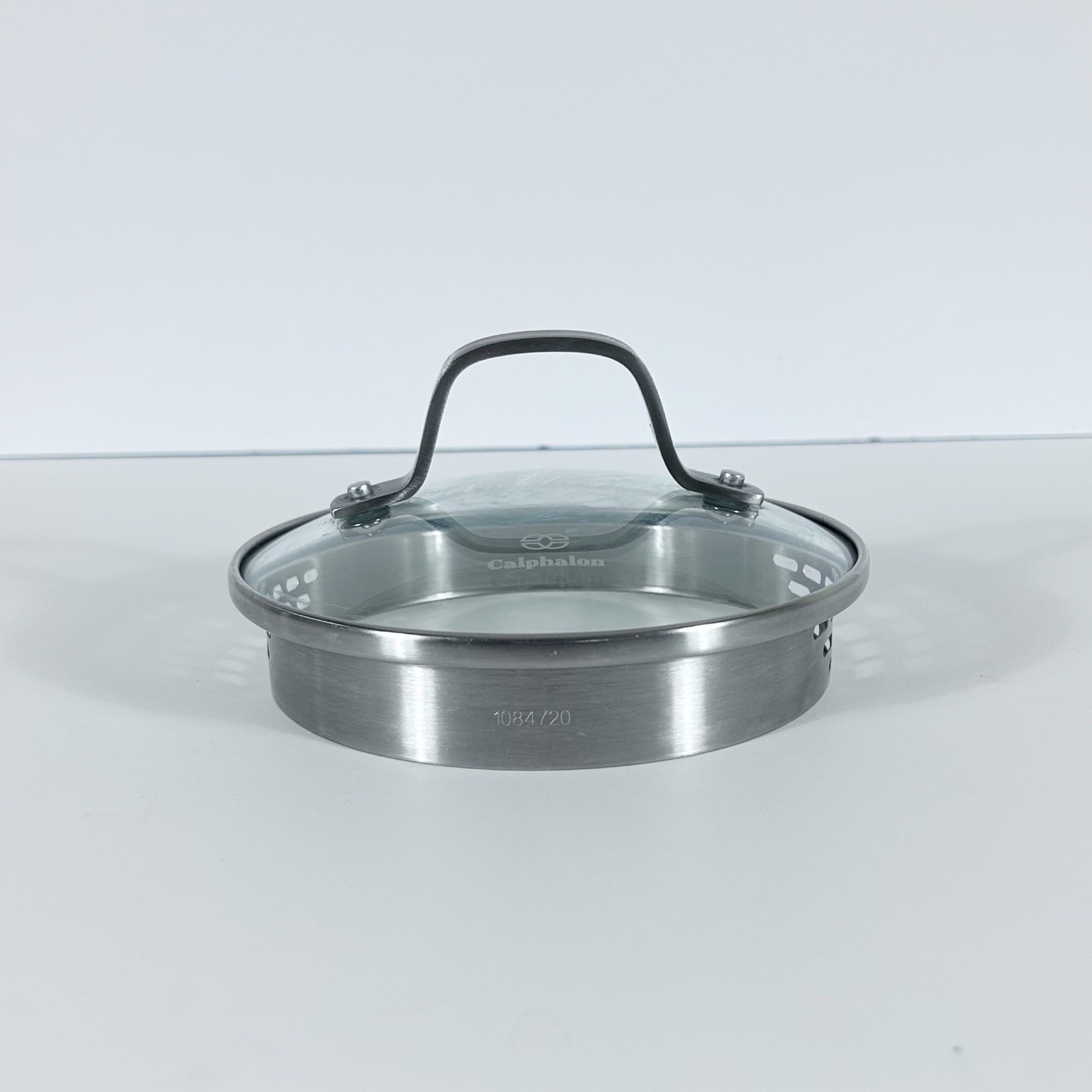 Calphalon Glass Lid w/ Strainer Vent Stainless Rim Replacement Lid Only 5.5″