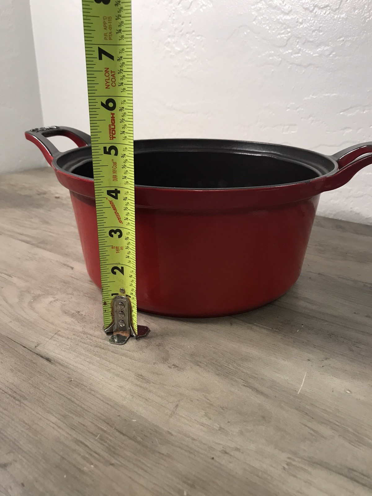 STAUB Cast Iron 2.5 qt Braiser with Glass Lid Dutch Oven Cherry Red 9”