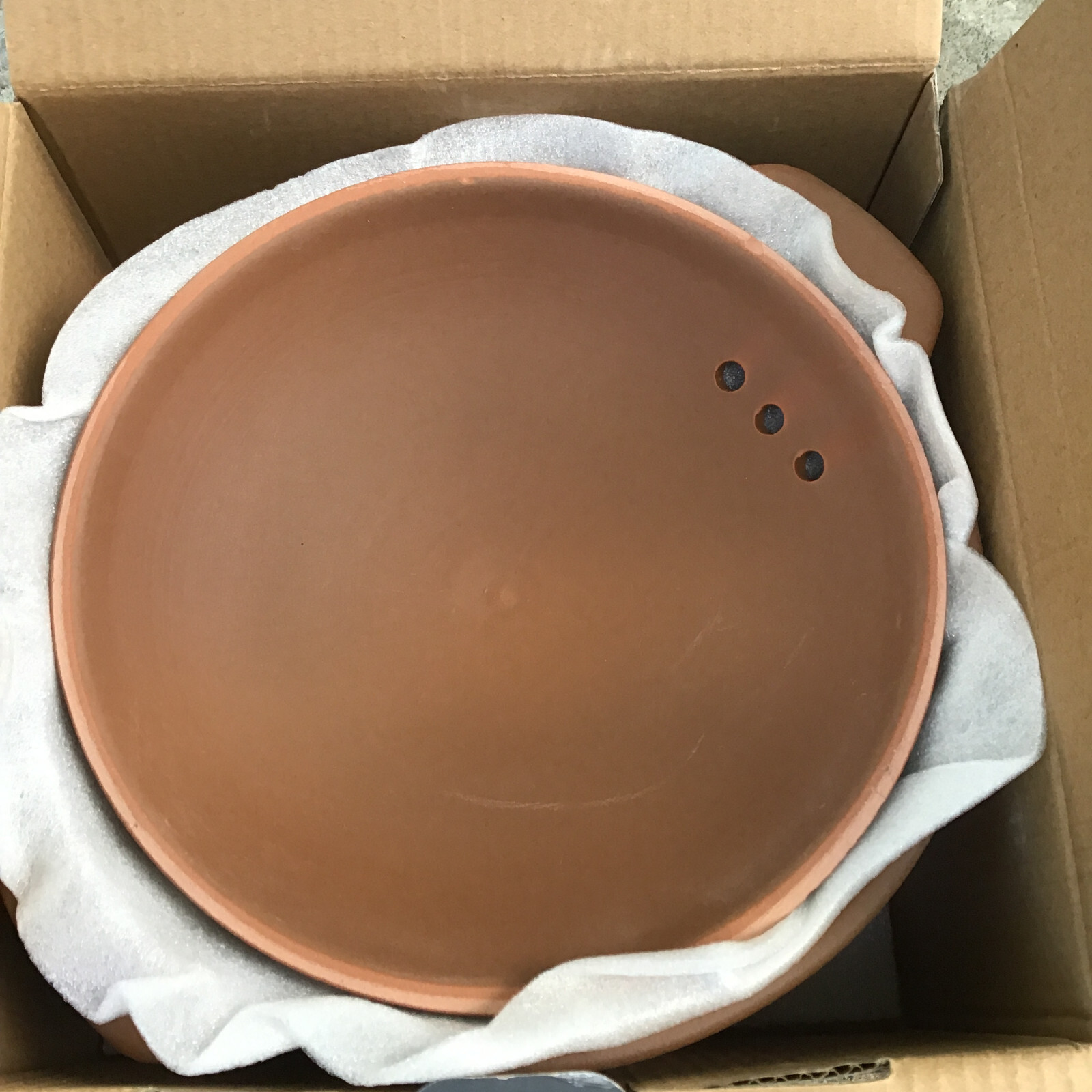 Home Essentials 1.79 QT Brown Clay Pot Cookware For Gas Wood Oven Stoves