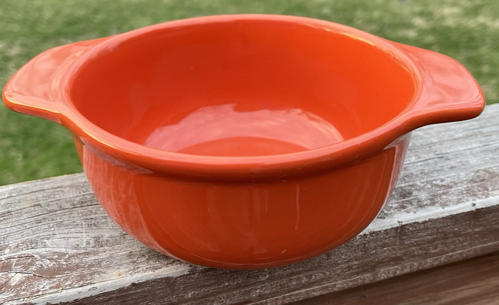 Chantal Orange Casserole Baking Dish Bowl with Handles 5.5 inches
