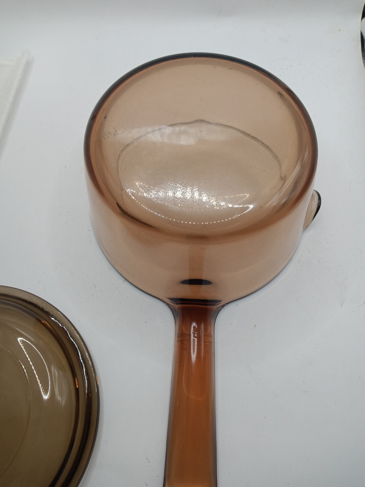 Visions By CorningWare Amber 1 Qt Saucepan With Lid V-1-C