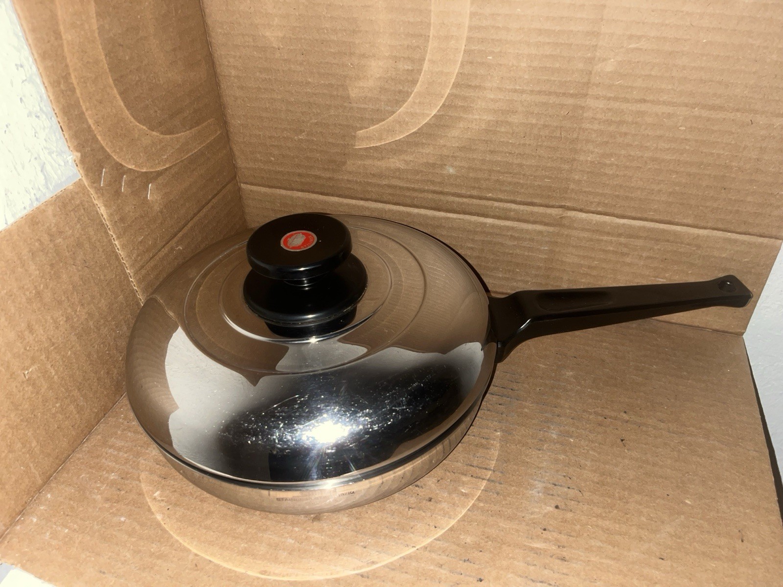 Stilinox Zani 9-3/4” inch Fry Pan Stainless Steel 18-10 Made In Italy