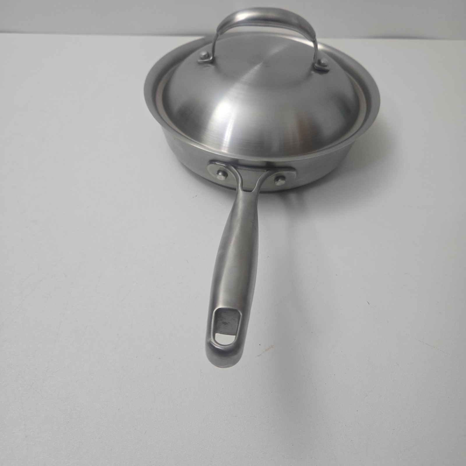 Technique Ti 9in 22cm 18/10 Stainless Steel Frying Pan Skillet Heavy Duty W/Lid