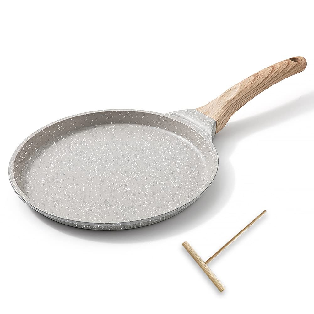 8 inch Crepe Pan, Nonstick Pan for Crepes Omelette Tortillas, Dosa Tawa Torti…