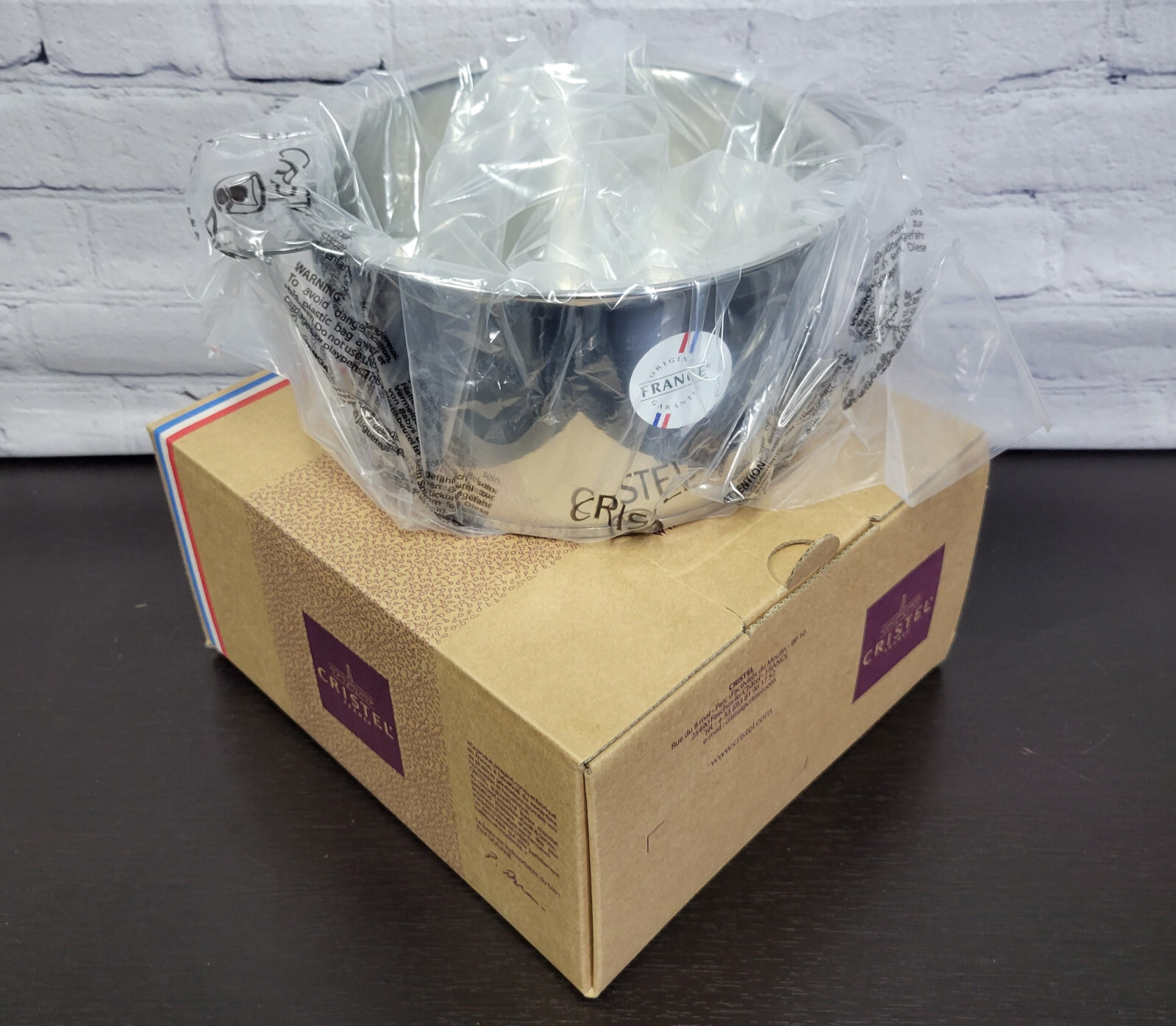 Cristel Casteline Collection Stainless Steel Sauté Pan 4 Qt 20 cm 3.2L Saute Pot