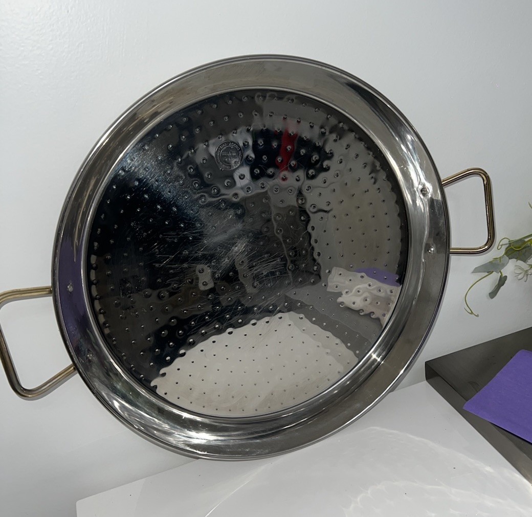 (..25N)16 Inch Stainless Steel Paella Pan, Made In Spain