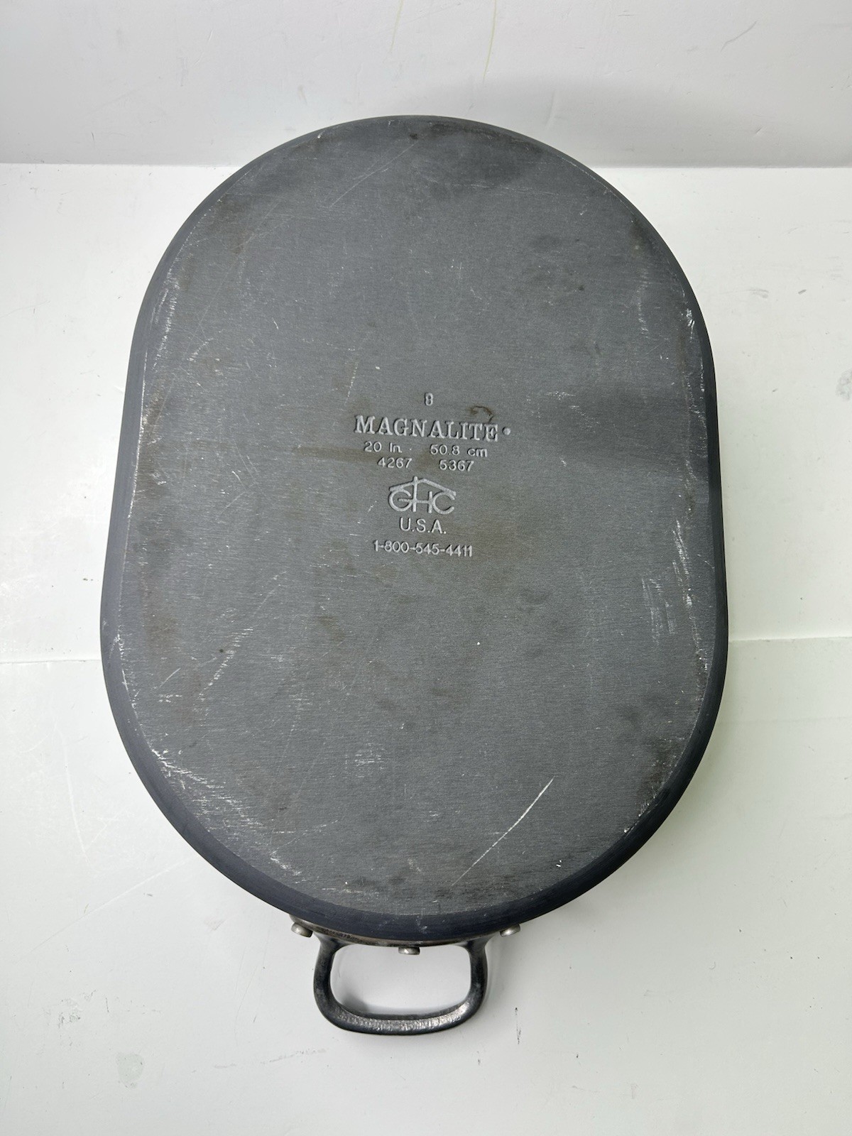 Magnalite GHC USA 16 In Roaster Dutch Oven Cooking Pot With Insert Turkey