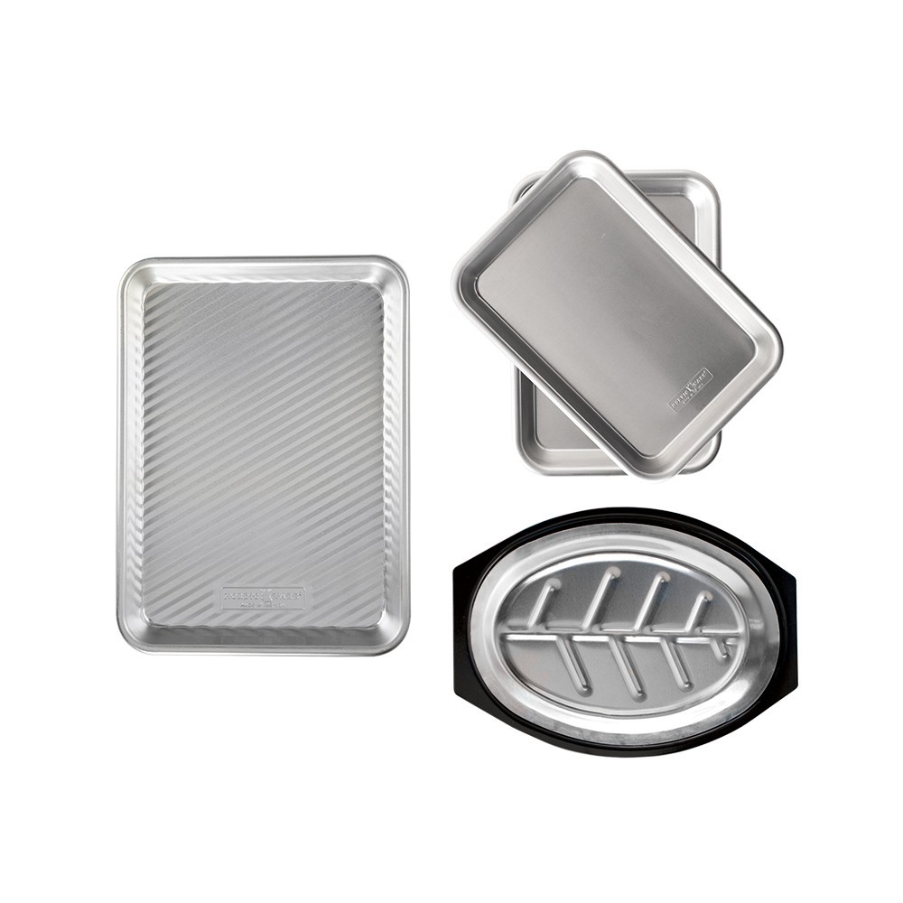 Nordic Ware 4-Piece Burger Grill Prep & Serve Set