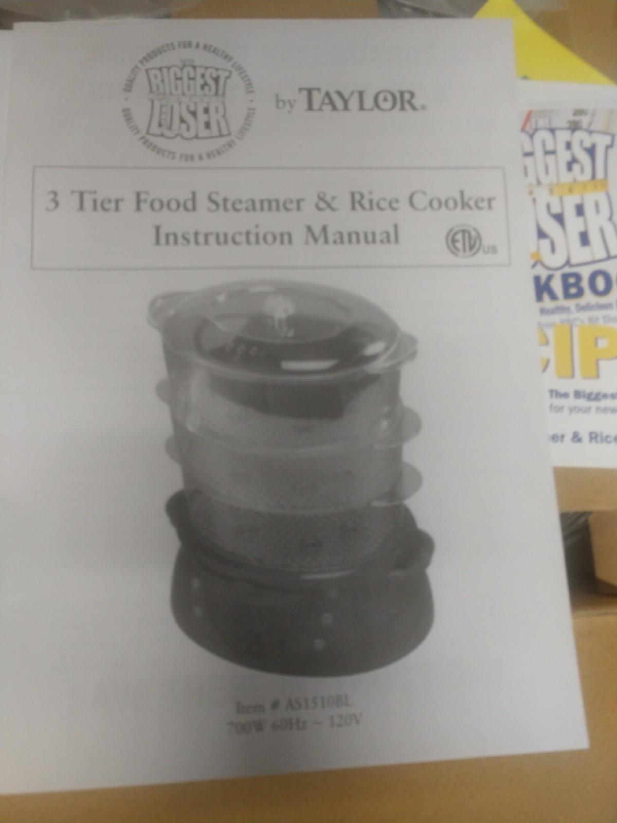 The Biggest Loser 3 Tier Food Steamer And Rice Cooker 2 In 1 By Taylor NIB