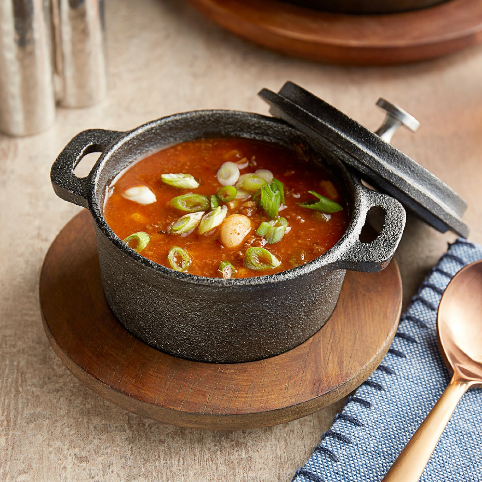 16 oz. Pre-Seasoned Mini Cast Iron Pot with Cover (4 Pots) by MyXOHome