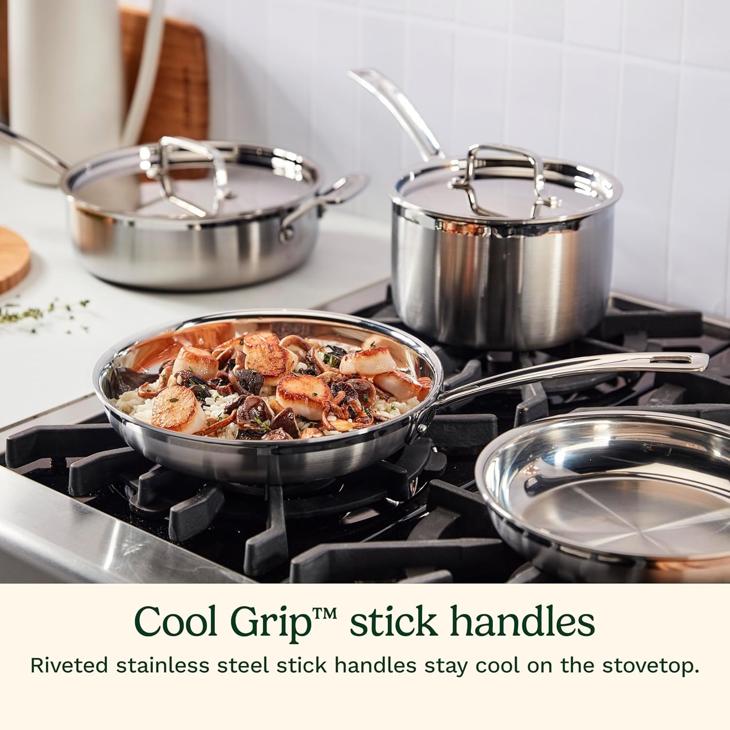Cuisinart MCP-15N 15 Piece Cookware Set – Silver (Used)