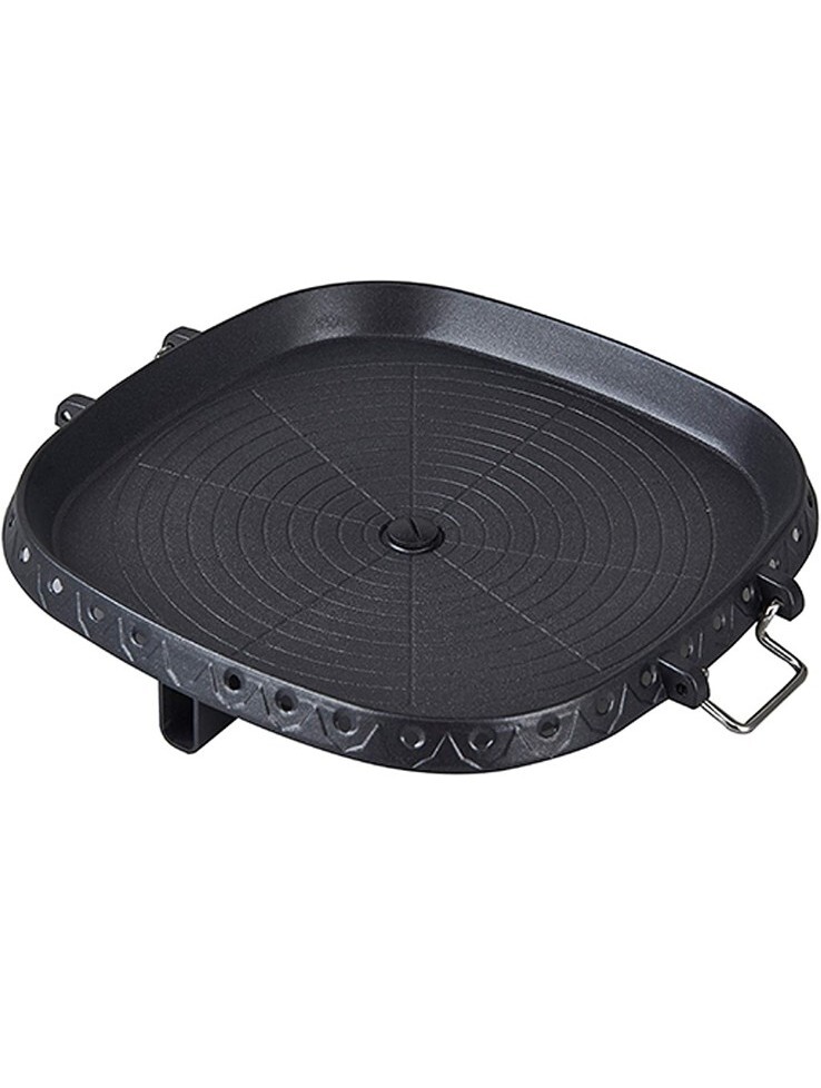 YONATA Korean Kitchen Stovetop Nonstick Smokeless Indoor Outdoor BBQ Grill Pan