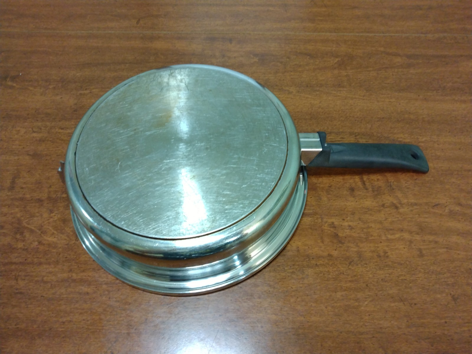 VTG Cordon Bleu 7-Ply T304 Stainless Steel Skillet 10.5″ USA Missing One Handle