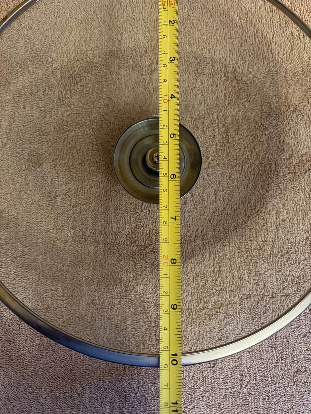 Glass Replacement Lid Stainless Steel Rim 10″ Pot Or 6 Qt Crockpot Lid ONLY-