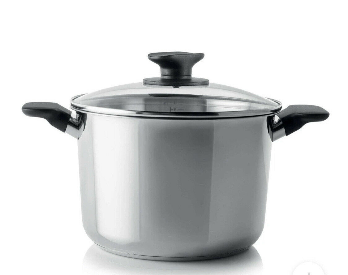 Tupperware Daily Universal Cookware 7.4Qt/7L Stockpot with Glass Cover New