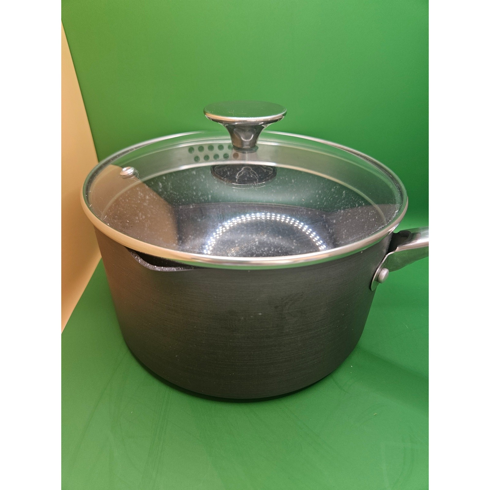 Michelangelo 3-quart Nonstick Sauce Pan Excellent w/ Lid 3lb A-60
