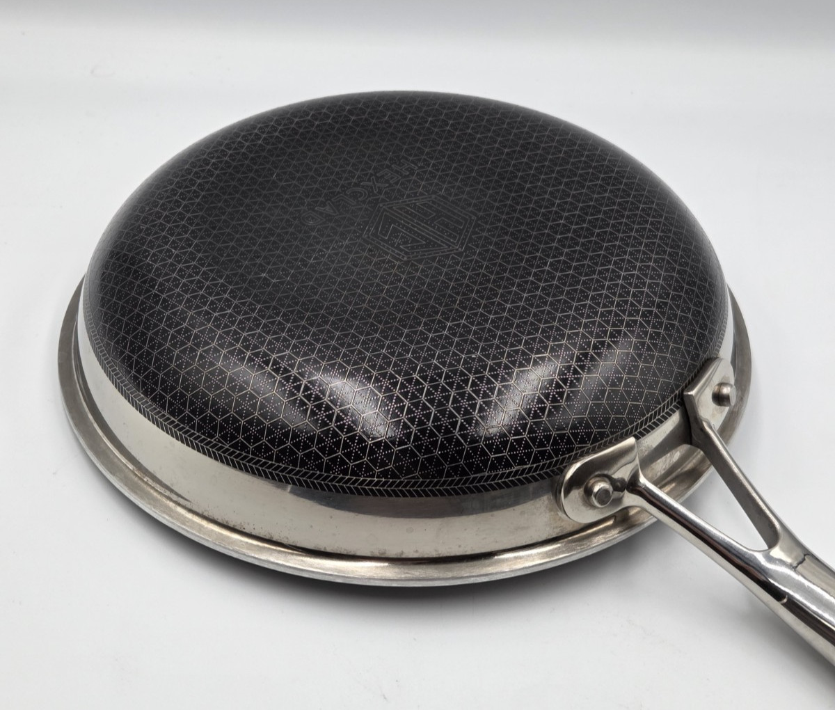 HexClad 8″ FRYING PAN with LID 8-Inch 8 Hybrid Non-Stick – Used Good Condition