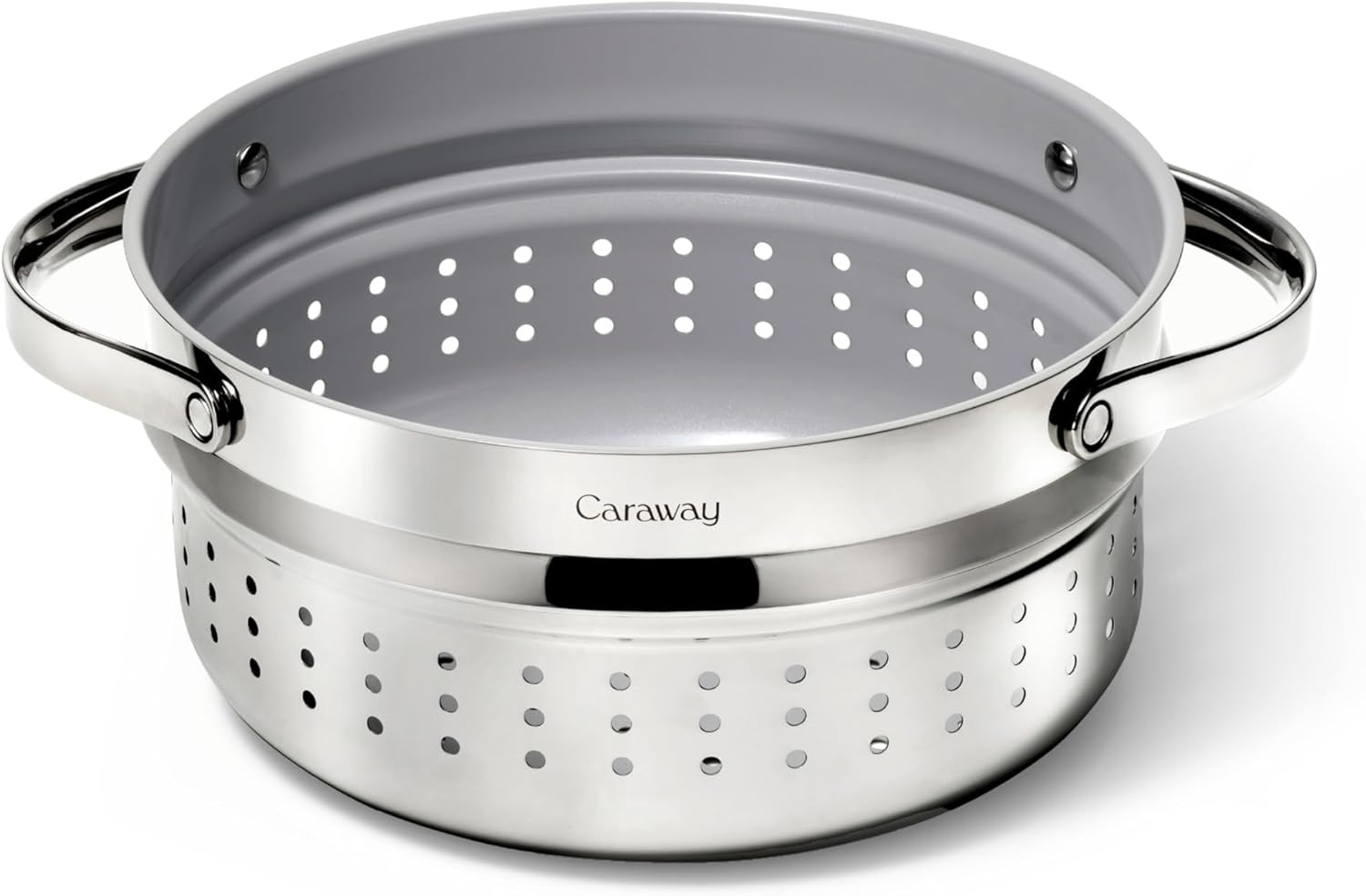 Large Stainless Steel Steamer with Handles – Non Stick & Non Toxic Coating