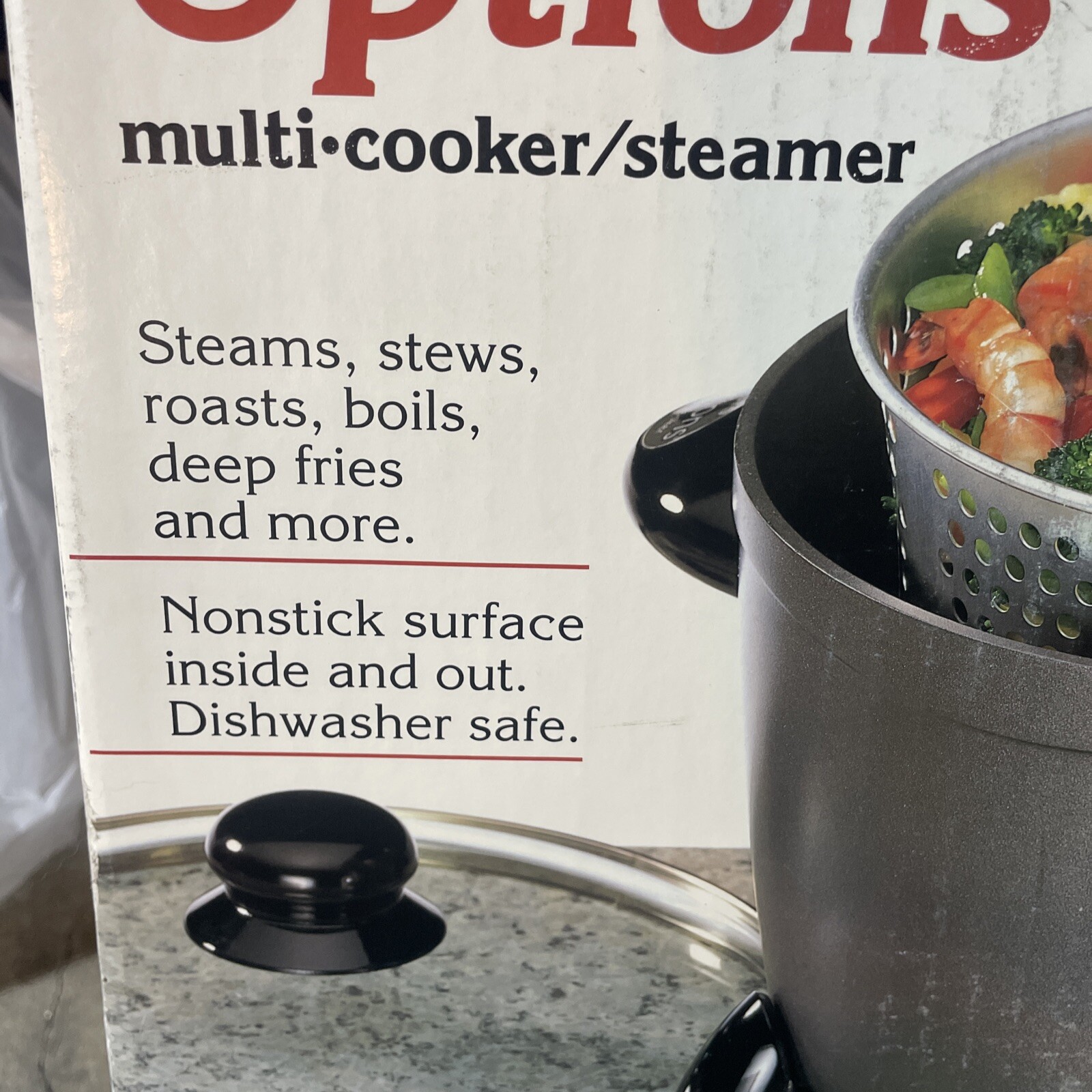 Presto Multi-Cooker Dark Gray Electric Non-Stick Interior, Easy To Use And Clean