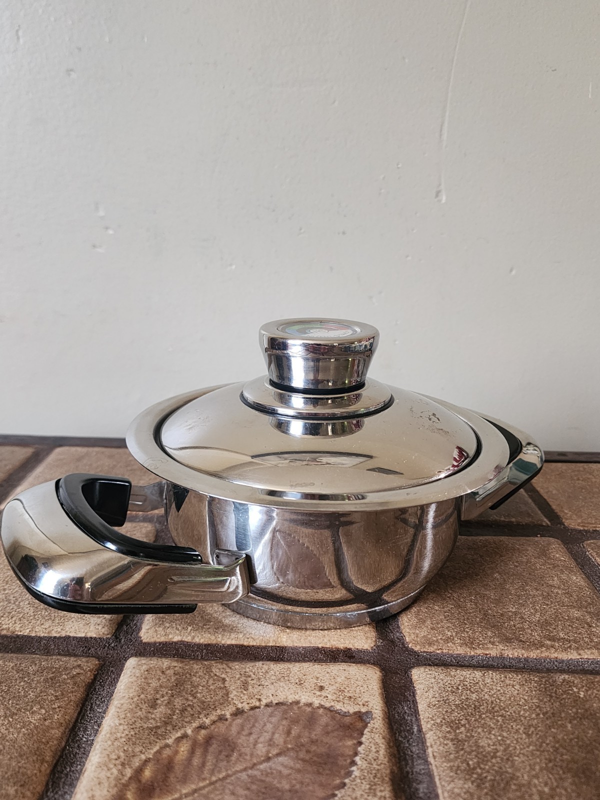Nutri Stahl Nutri Thermic 24 Element Stainless 1 Qt Saucepan Mini Pot W/ Lid EUC