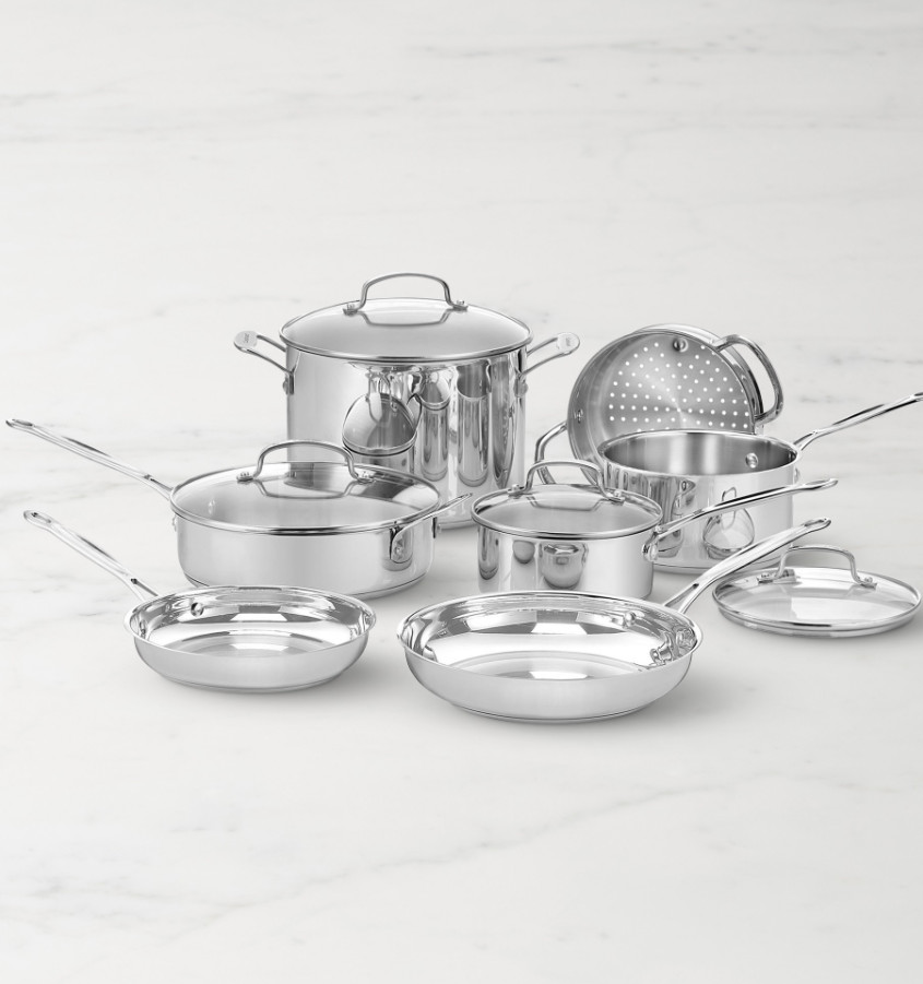 Cuisinart Chef’s Classic Stainless Steel 11-Piece Cookware Set