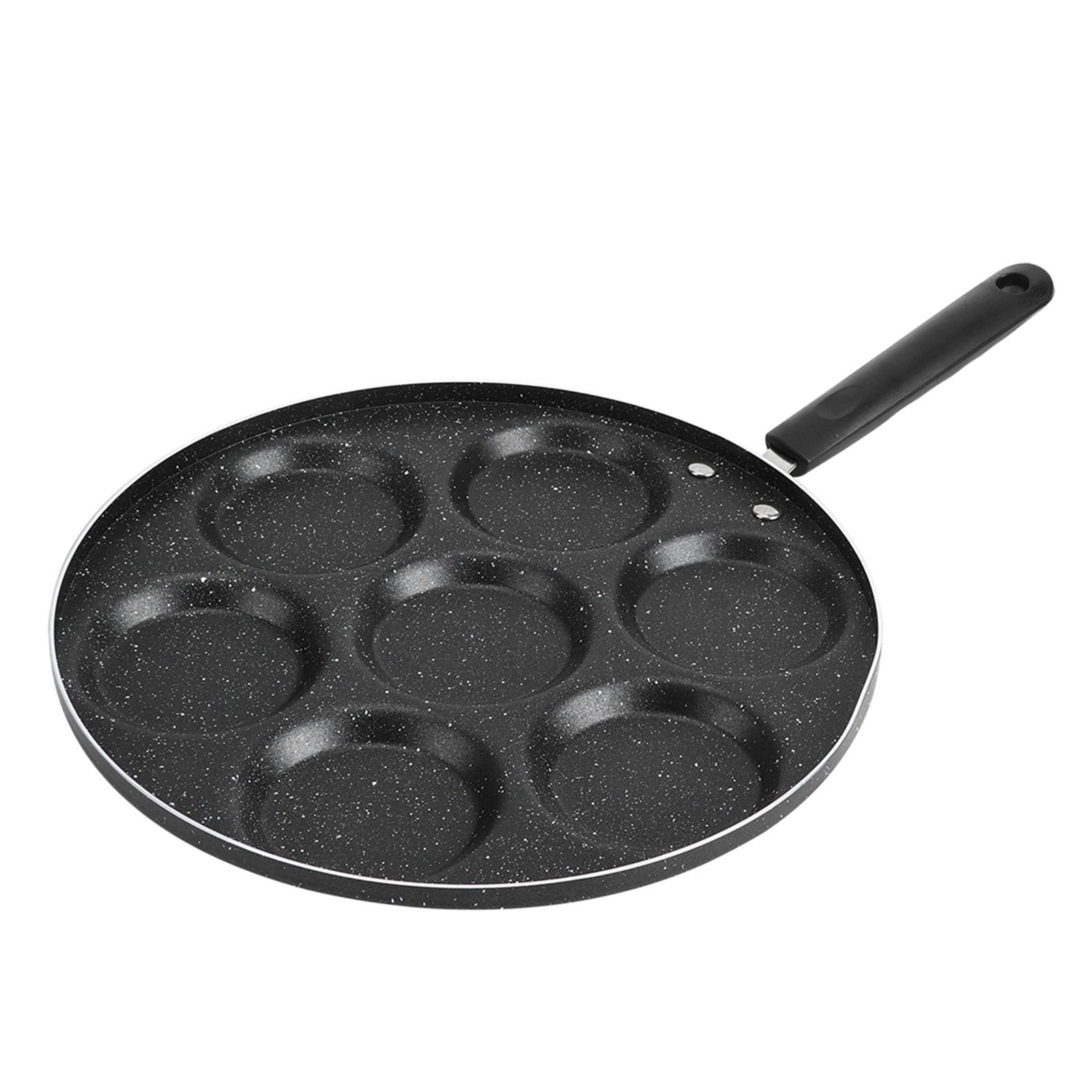 7-Hole Non Stick Cooking Pan For Fried Eggs Burger Mold Kitchen Supplies ZXS