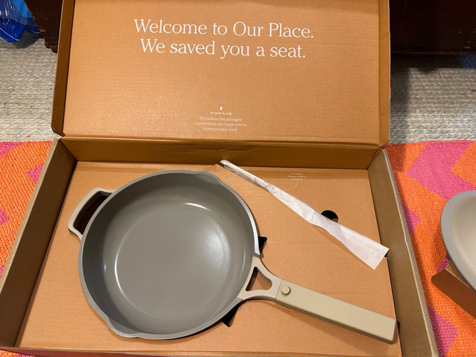 Our Place Always Pan 2.6 Qt 10.5” w/ Wooden Spoon + Steamer Basket -2.0 Steam
