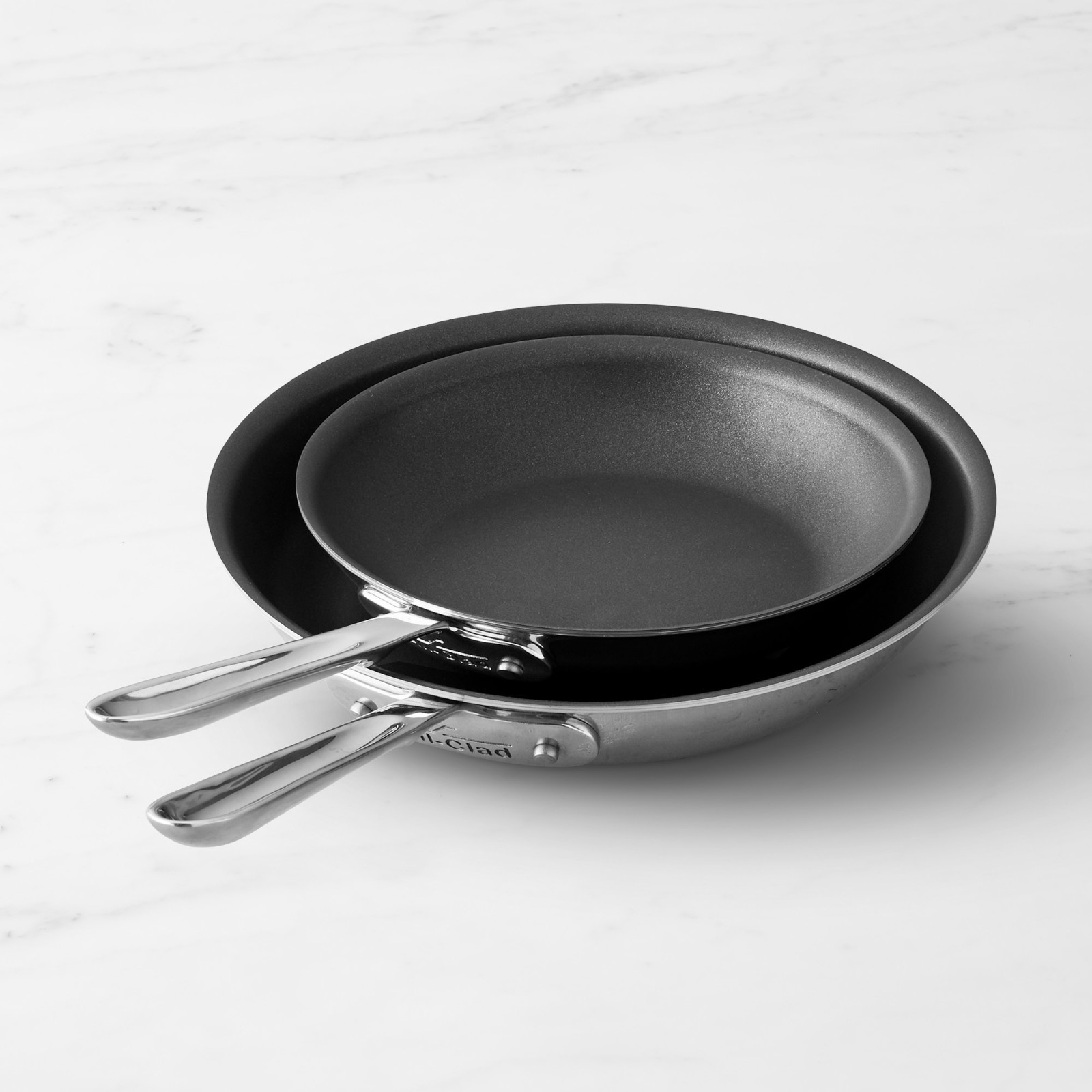 All-Clad D5® Stainless-Steel Pro Nonstick Fry Pan, Set of 2