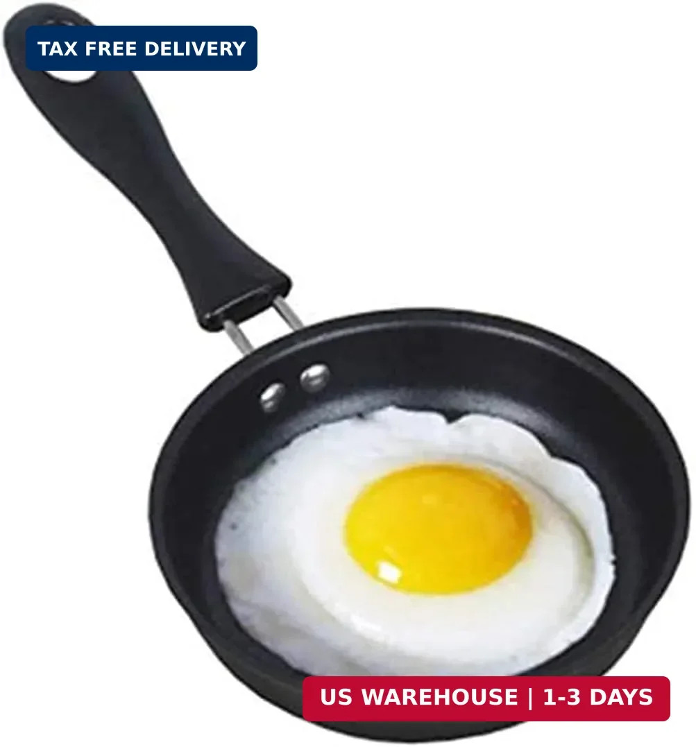 One Egg Frying Pan, Mini Induction Frying Eggs Pan, 4.7″ Single Egg Durable Smal