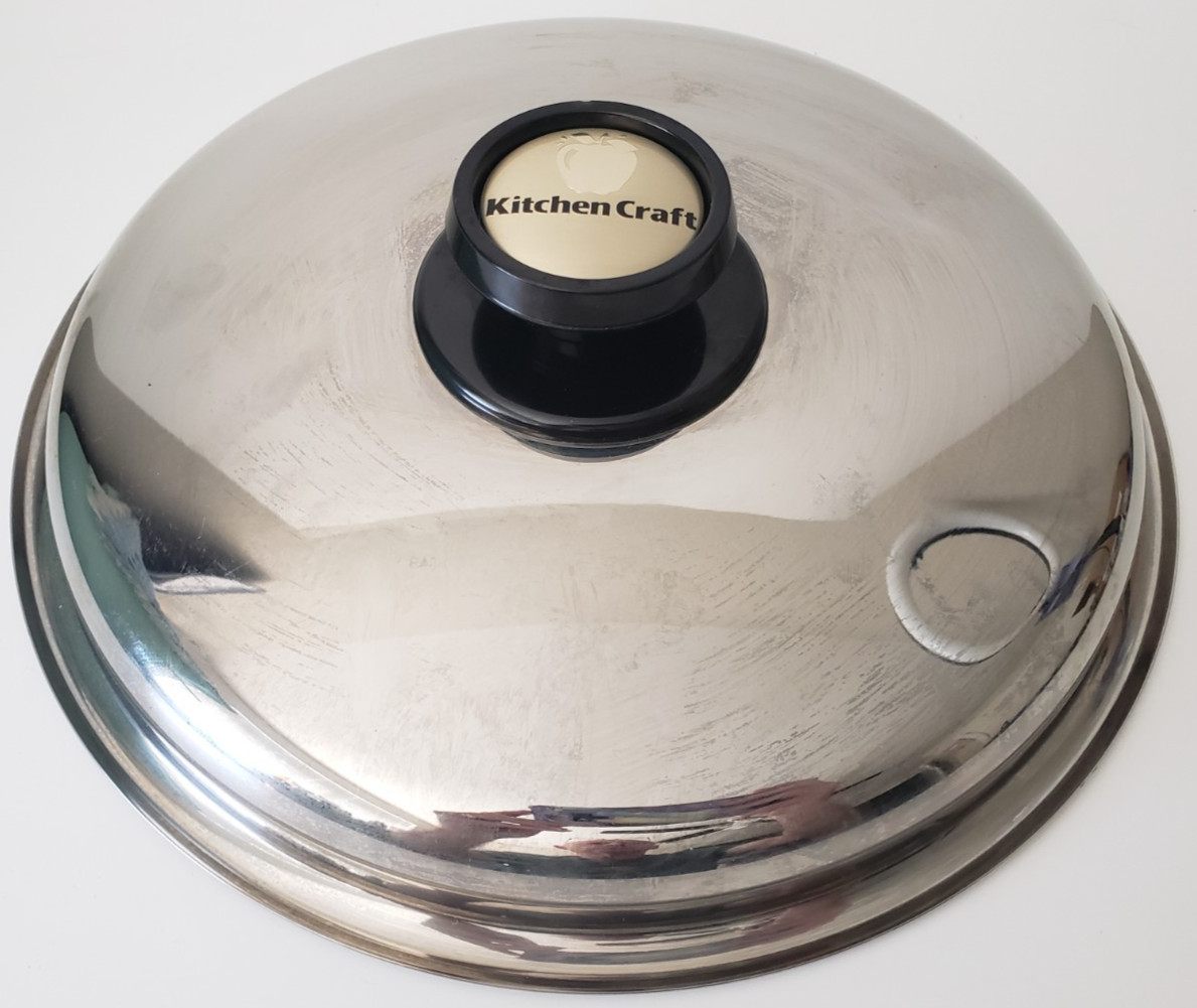 LID ONLY Kitchen Craft 11 1/4″ Regal Ware Stainless Cover for Skillet Pot Pan