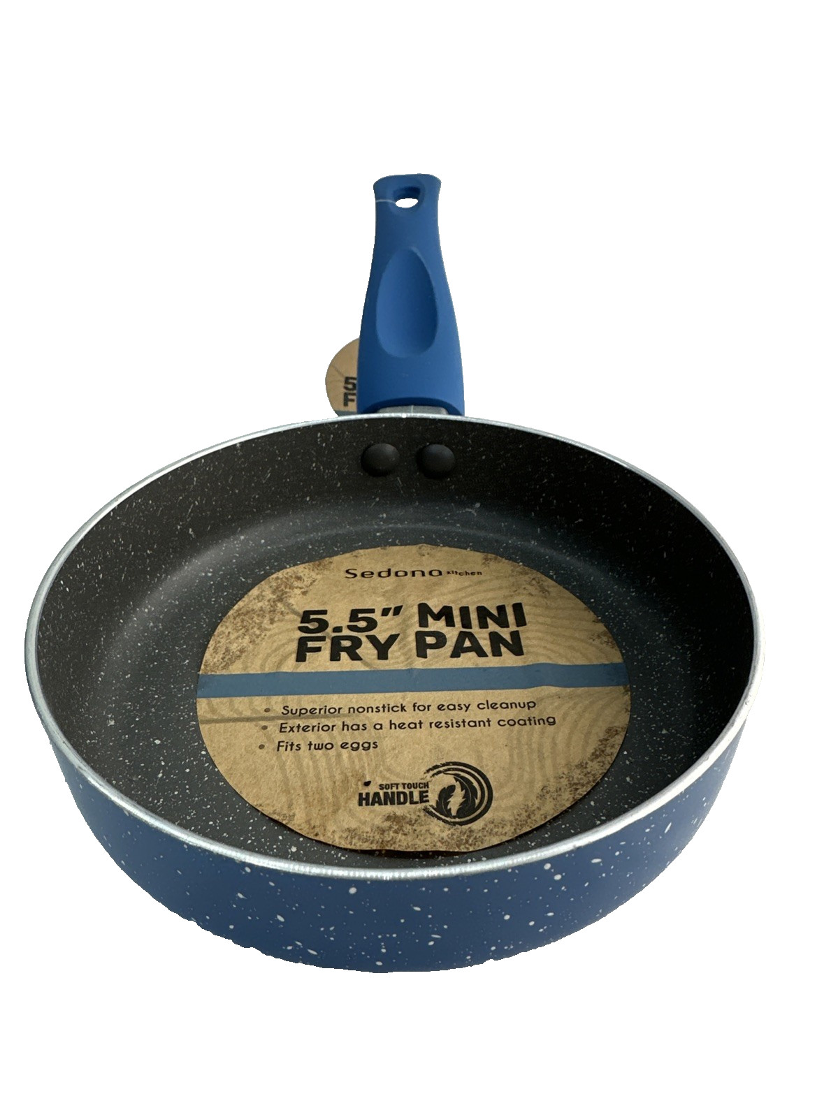 Sedona Kitchen 5.5” Mini Nonstick Fry Pan Egg Skillet Blue New w/ Tags