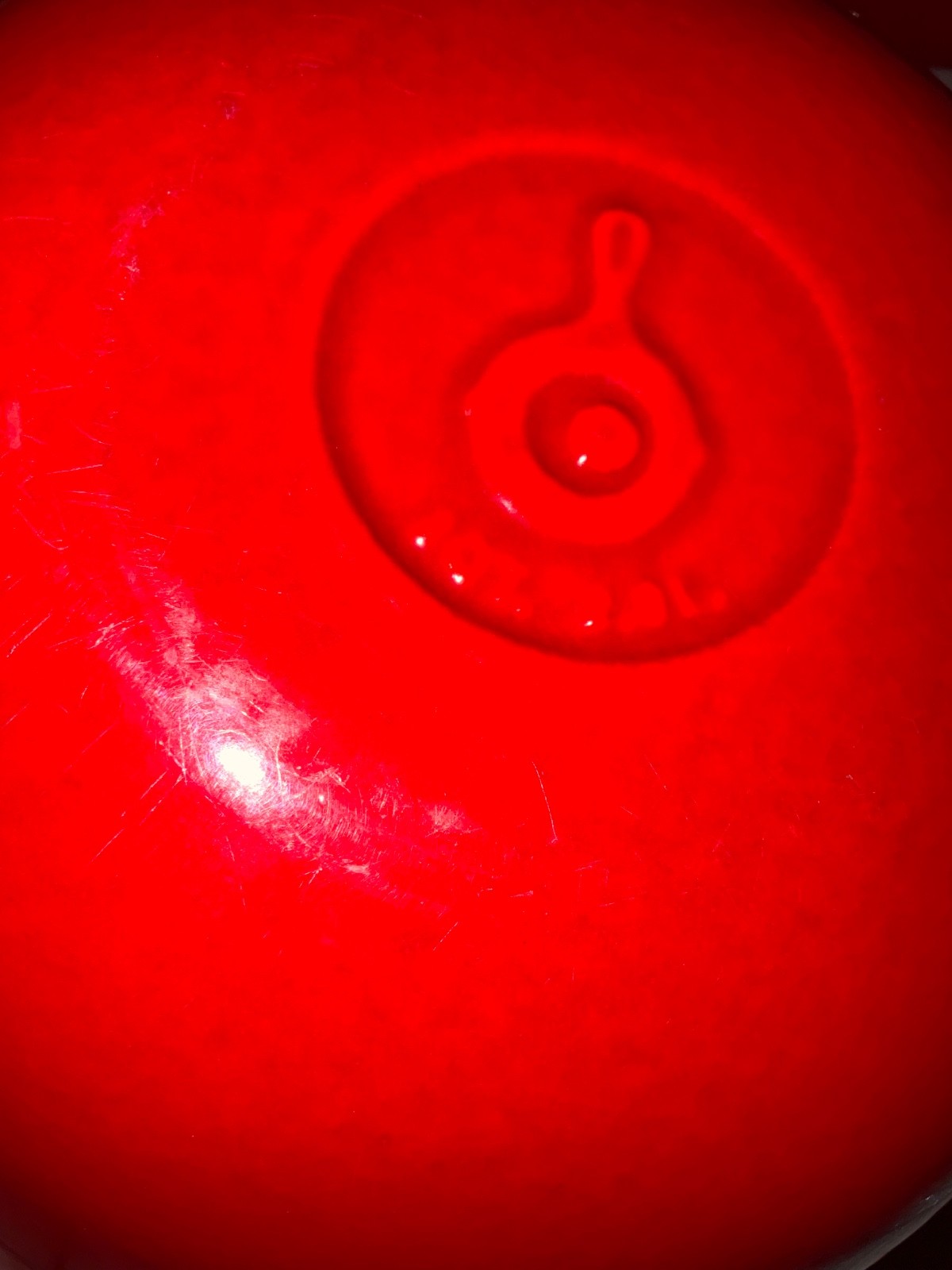 Lodge Enameled Cast Iron Dutch Oven with Lid 3 Qt Red Apple Shaped See Pics